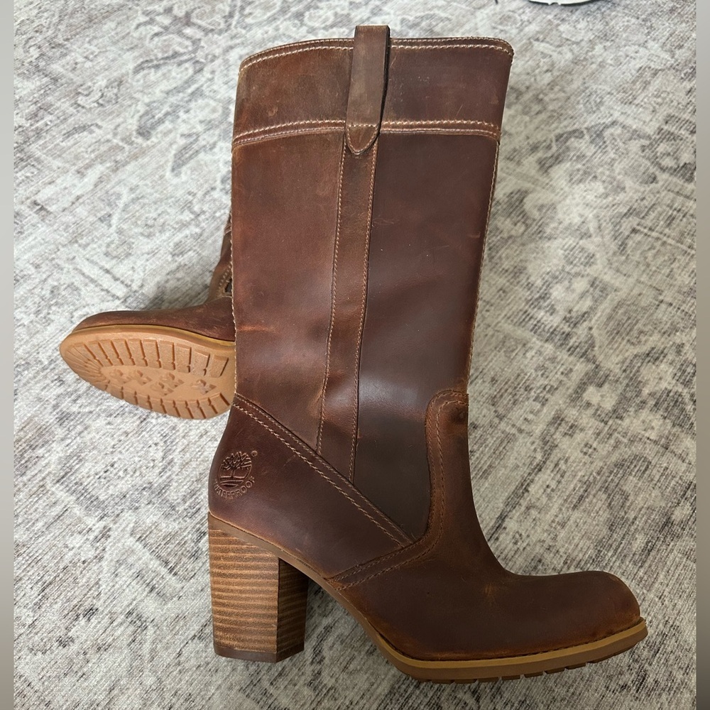 Timberland Women's Brown Heeled Boots - Picture 5 of 5